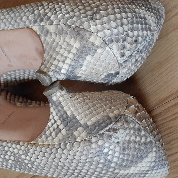 Prada Python tan leather kitten heels sz 39 9 - Picture 10 of 13